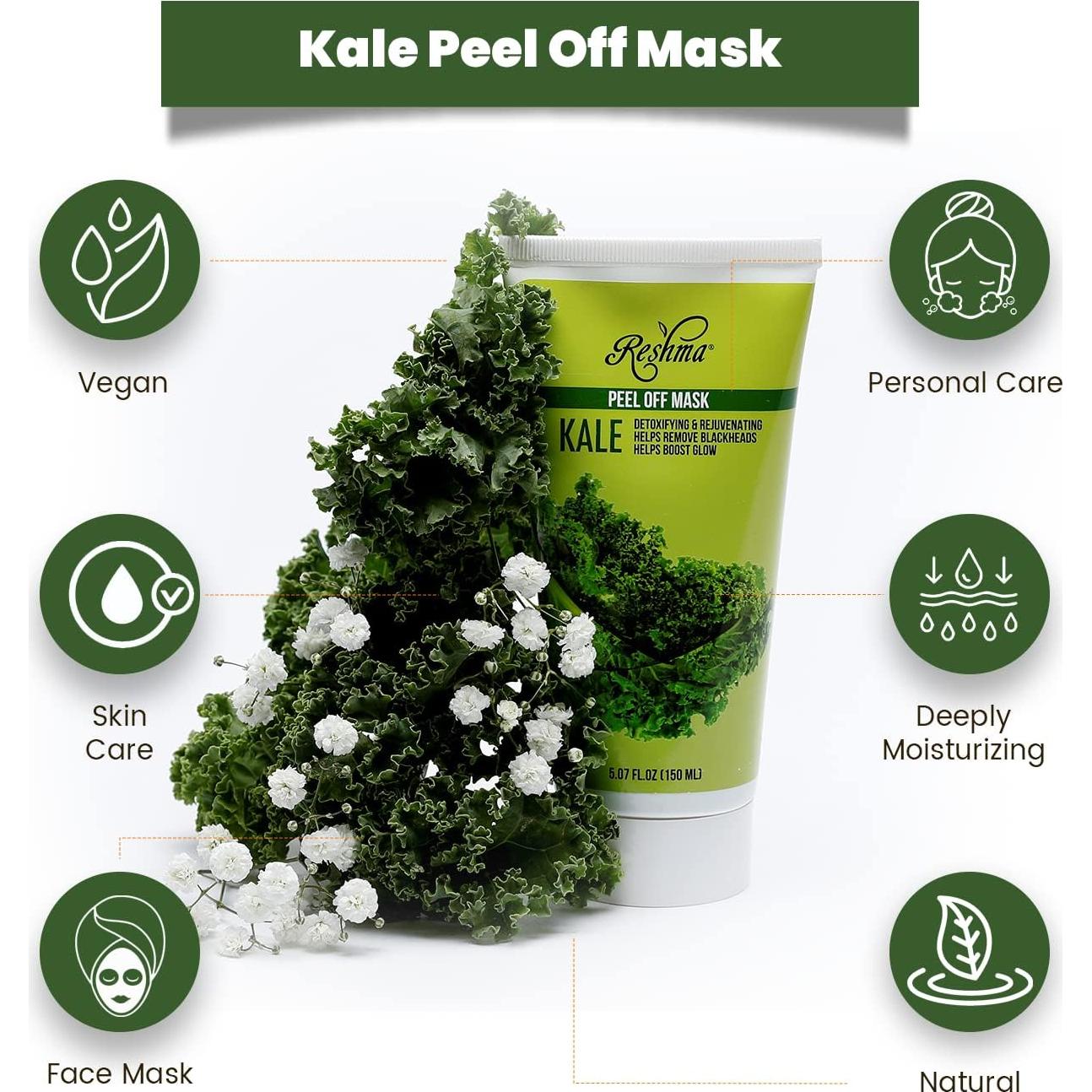 Mascarilla Peel Off Reshma Beauty de Kale 144g - 2 Unidades