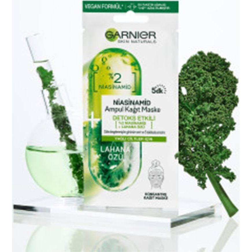 Mascarilla de Tela Garnier Skin Naturals con Niacinamida - 6 Unidades