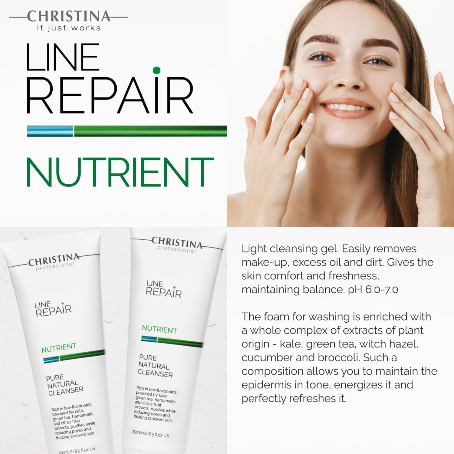 Limpiador Natural Puro Christina 250ml - Para Todo Tipo de Piel