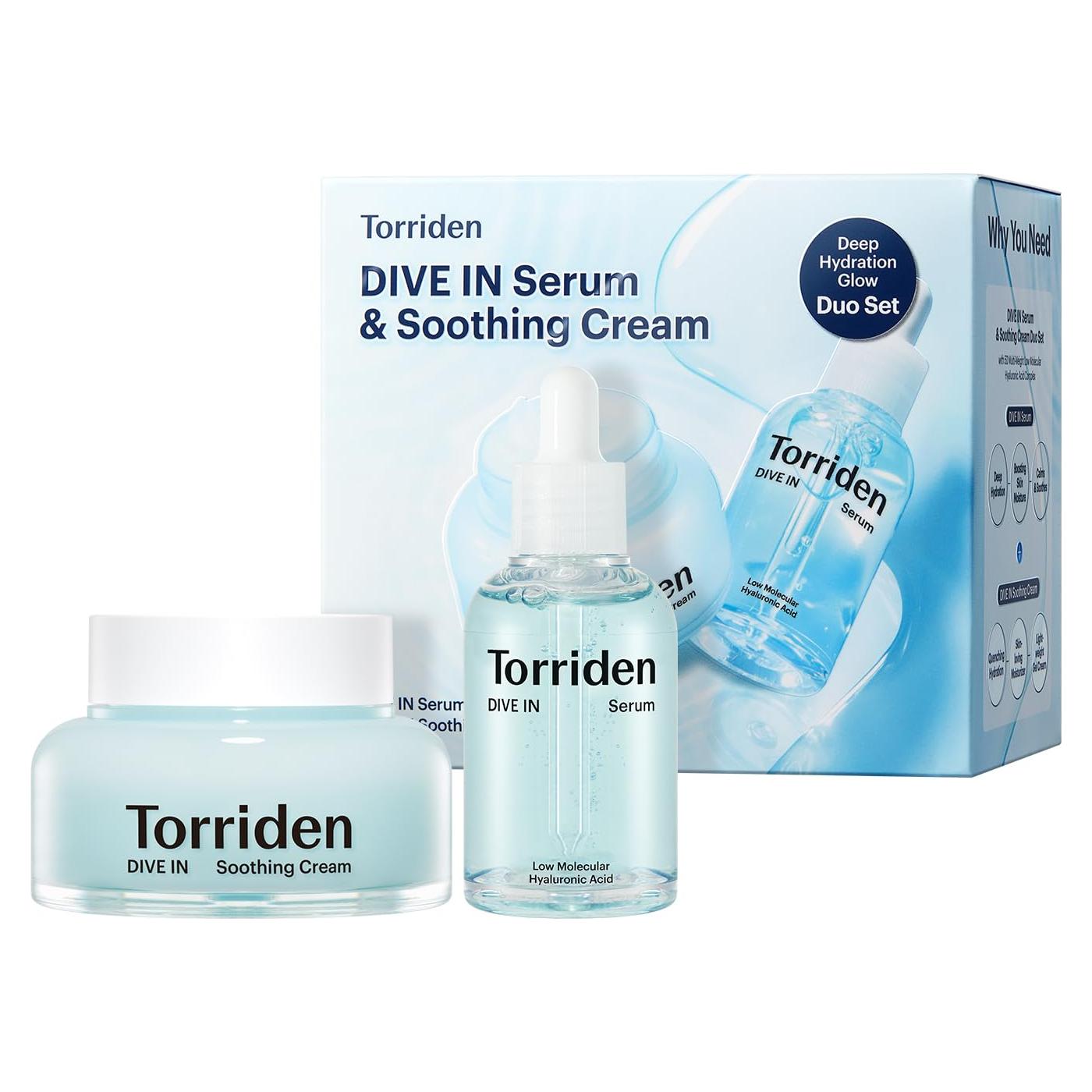 Set Cuidado Facial Torriden DIVE IN: Serum 50 ml + Crema 100 ml