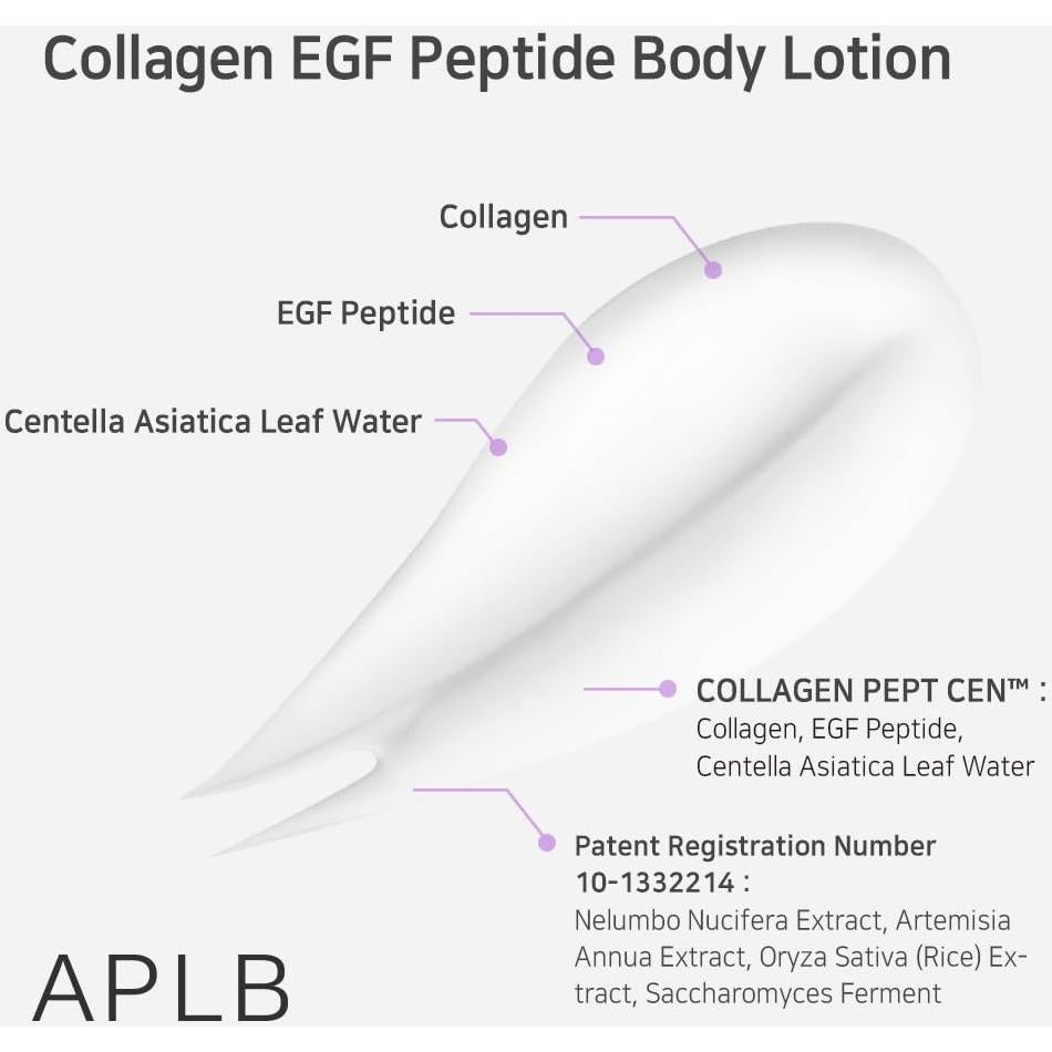 Loción Corporal de Péptidos EGF Colágeno APLB 300ml