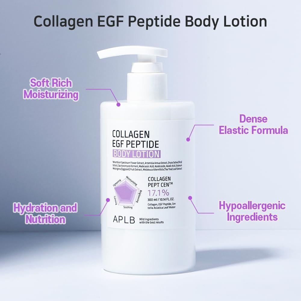 Loción Corporal de Péptidos EGF Colágeno APLB 300ml