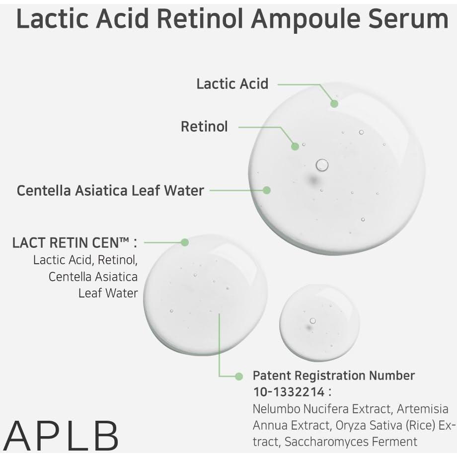 Suero Ampoule Ácido Láctico y Retinol LACT RETIN CEN 32.4% 39.9 ml
