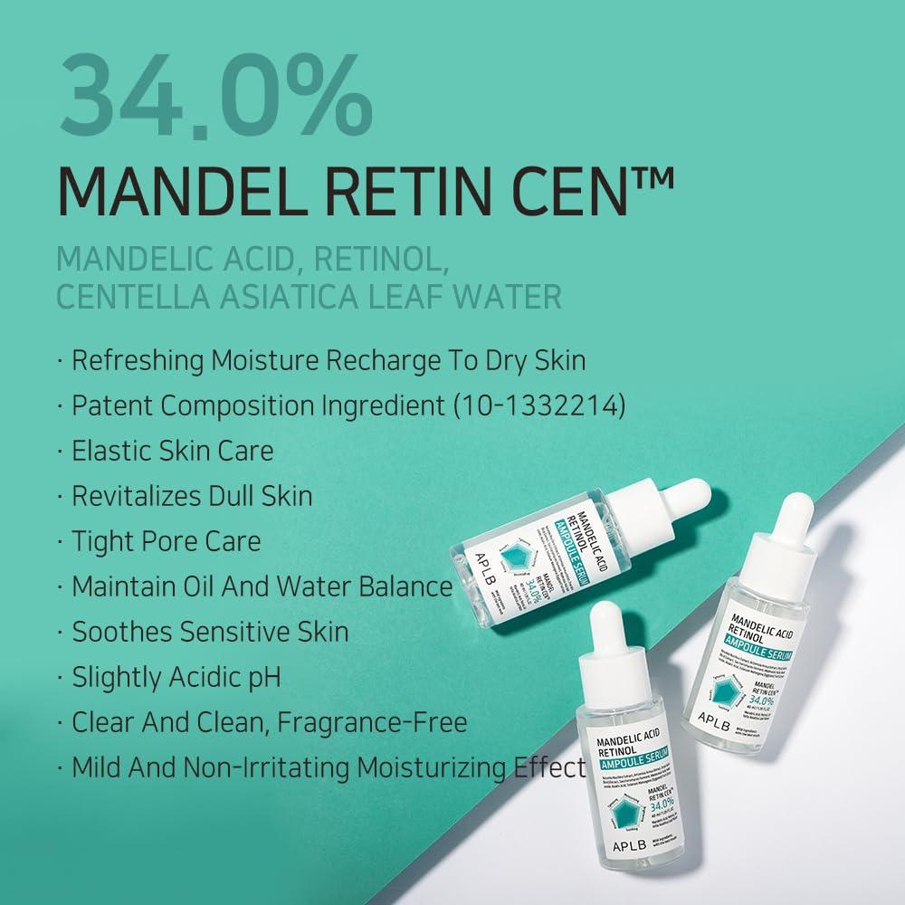 Suero Ampoule Ácido Mandélico y Retinol 39.9 ml - MANDEL RETIN CEN
