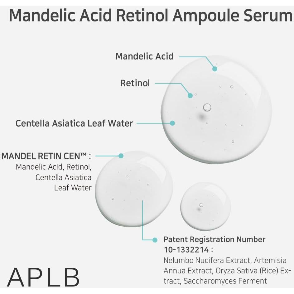 Suero Ampoule Ácido Mandélico y Retinol 39.9 ml - MANDEL RETIN CEN