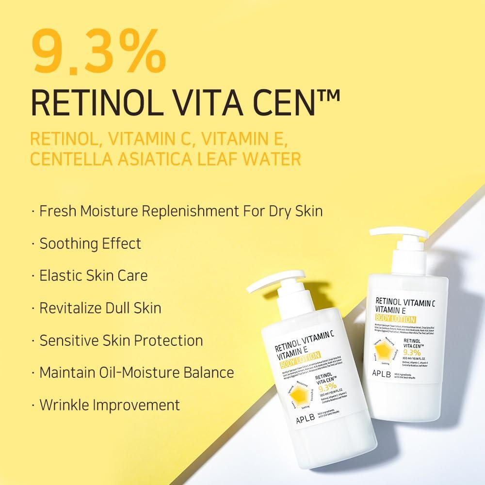 Loción Corporal Retinol Vitamina C E 300 ml - UL Corporation