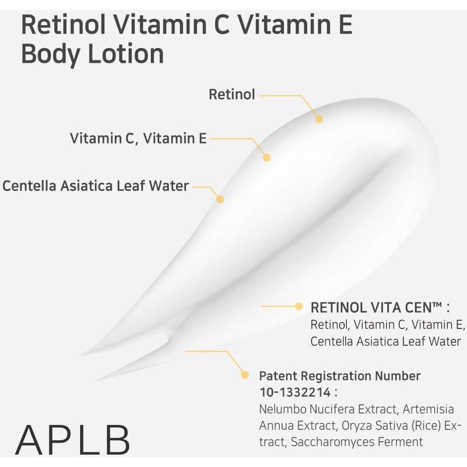 Loción Corporal Retinol Vitamina C E 300 ml - UL Corporation