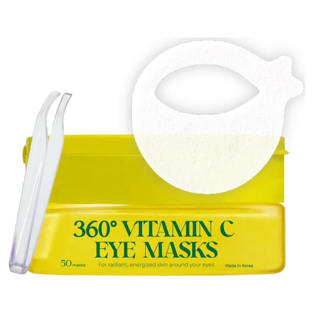 Mascarillas para Ojos Eco Glow con Vitamina C - 50 Parches Hidratantes