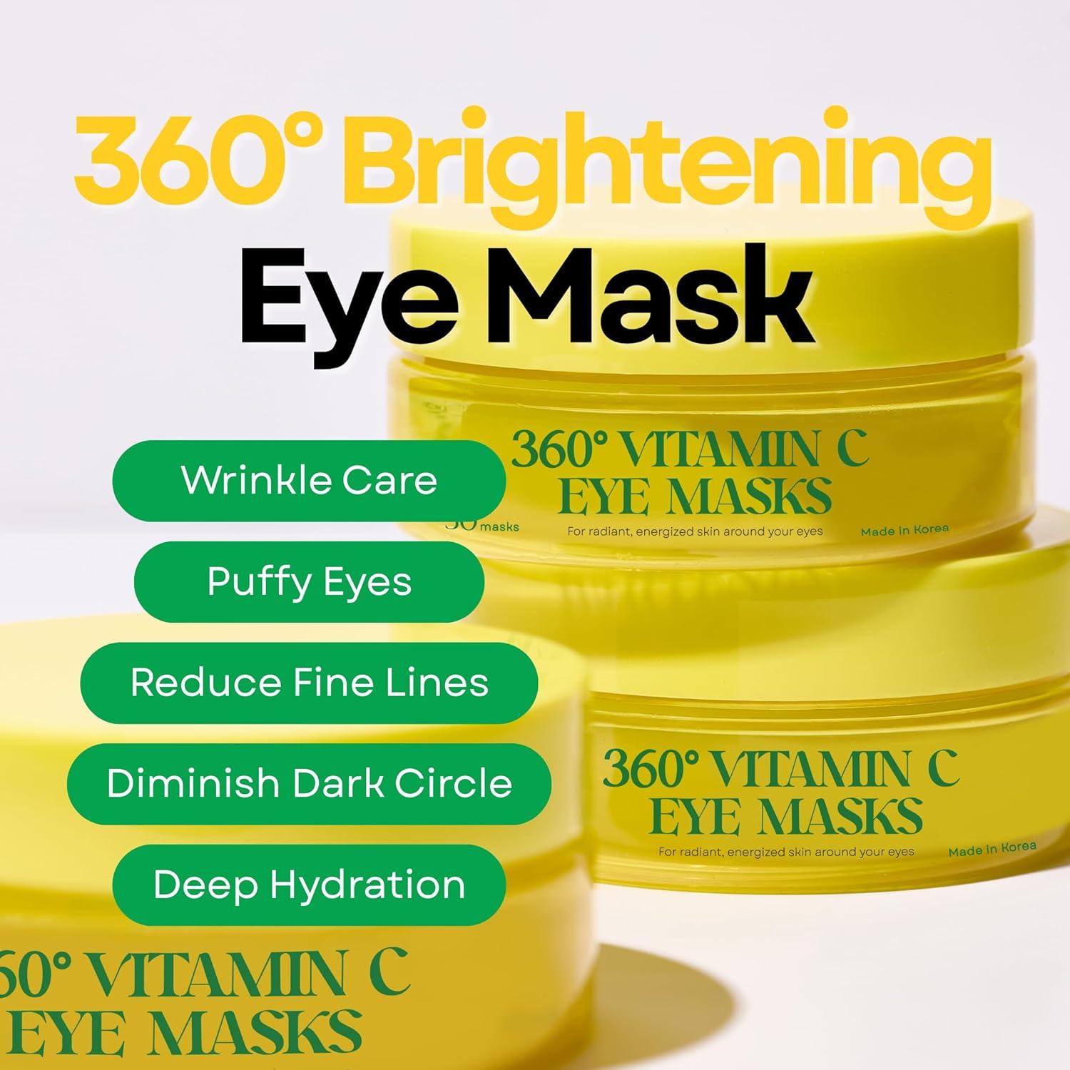 Mascarillas para Ojos Eco Glow con Vitamina C - 50 Parches Hidratantes