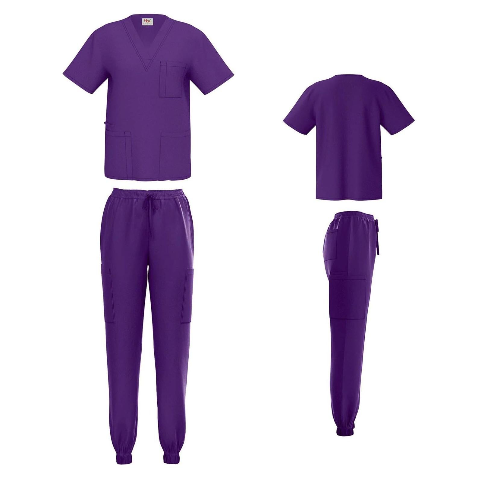 Conjunto de Scrubs Unisex Beverly Hills - Top y Pantalones Jogger