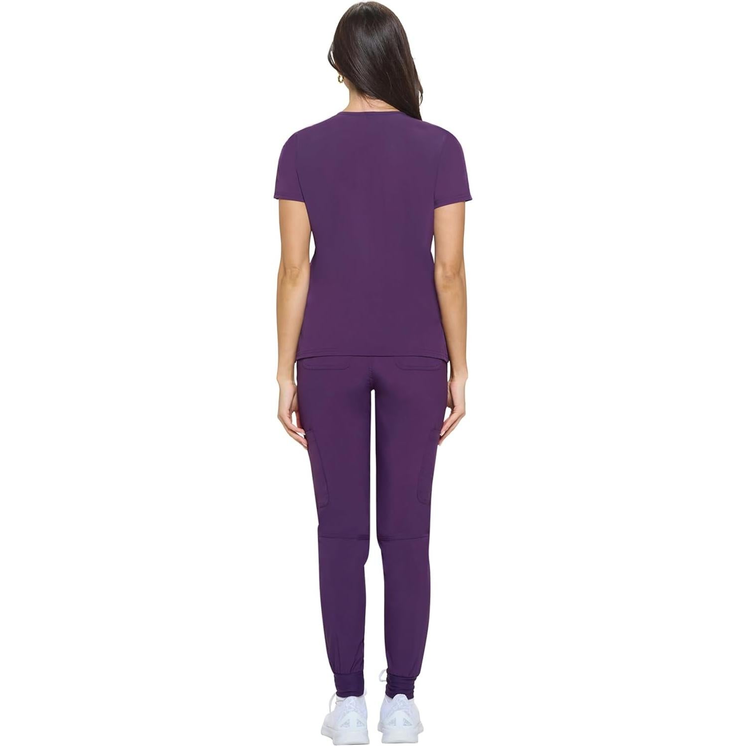 Conjunto de Scrubs Jogger Esenciales para Mujeres Uniformes Naturales