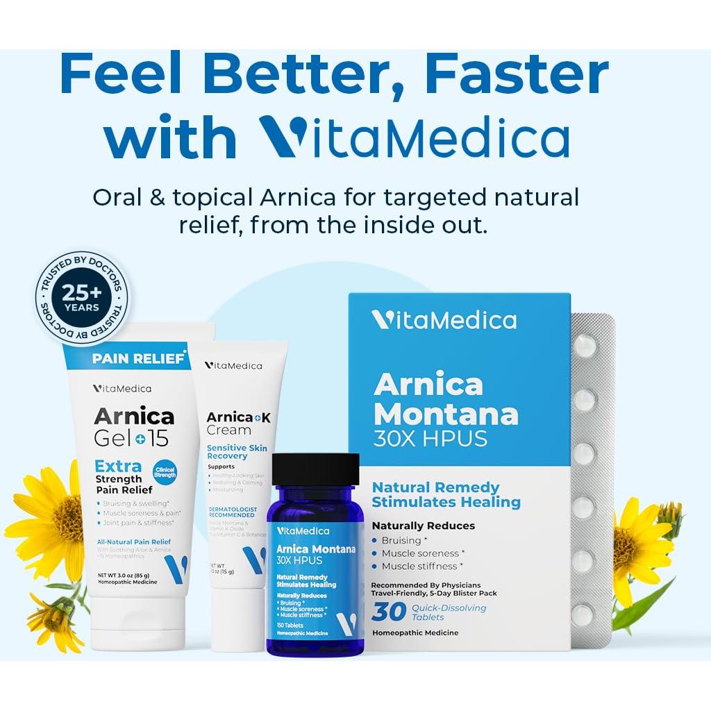 Crema VitaMedica Arnica con Vitamina K y C - 2 x 14.17g
