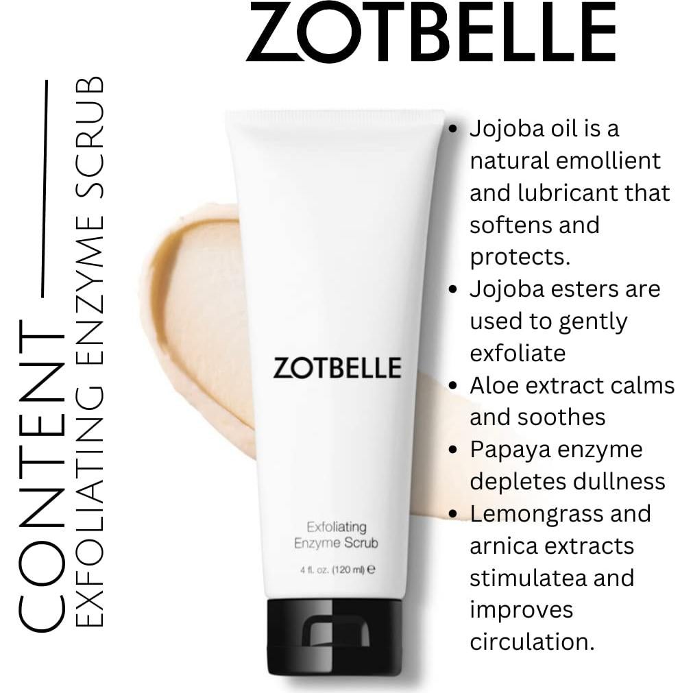 Exfoliante Enzimático ZOTBELLE con Ésteres de Jojoba 113g