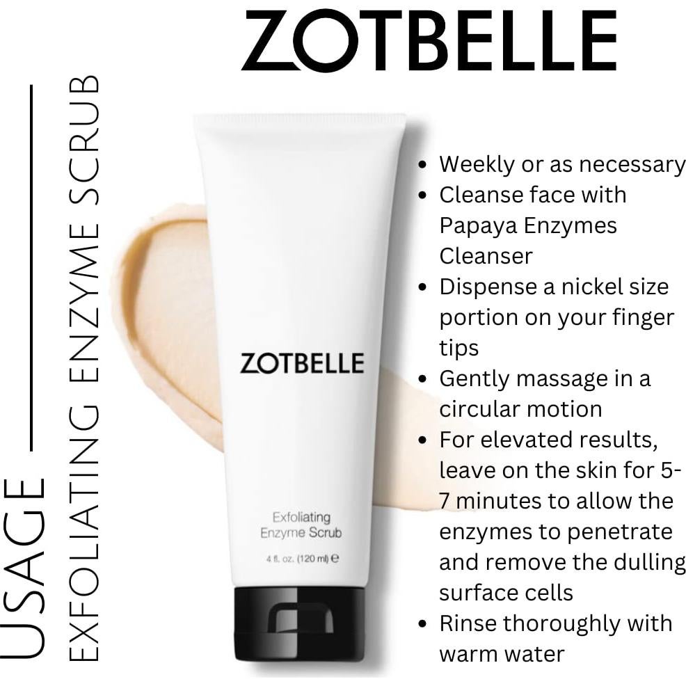 Exfoliante Enzimático ZOTBELLE con Ésteres de Jojoba 113g