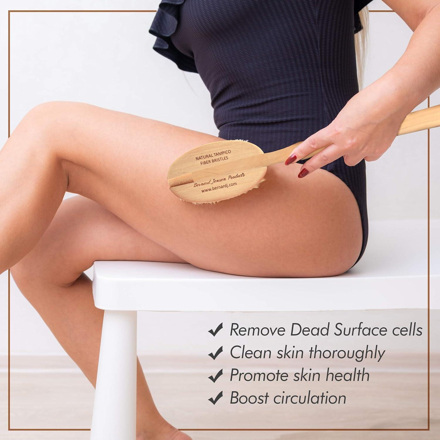 Cepillo Corporal Bernard Jensen - Cerdas Naturales para Exfoliación