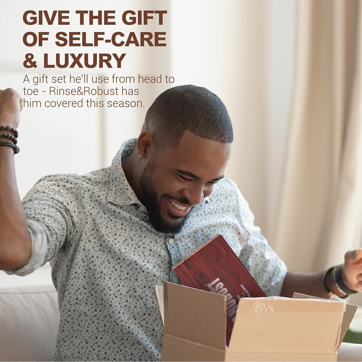 Set de Jabones Exfoliantes Rinse & Robust para Hombres 4 en 1