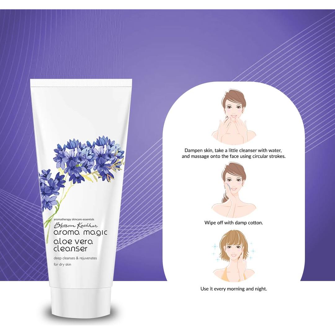 Limpiador Facial Natural Aloe Vera Aroma Magic 100g - Hidratante