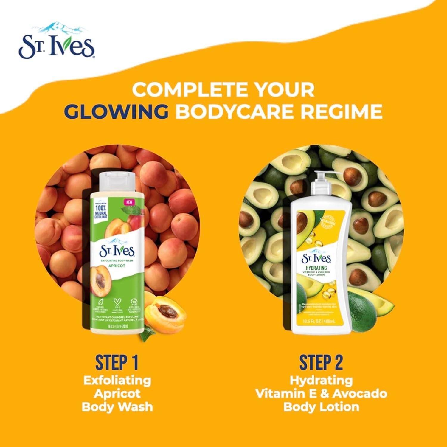 Gel de Ducha Exfoliante St. Ives Albaricoque 473ml Natural