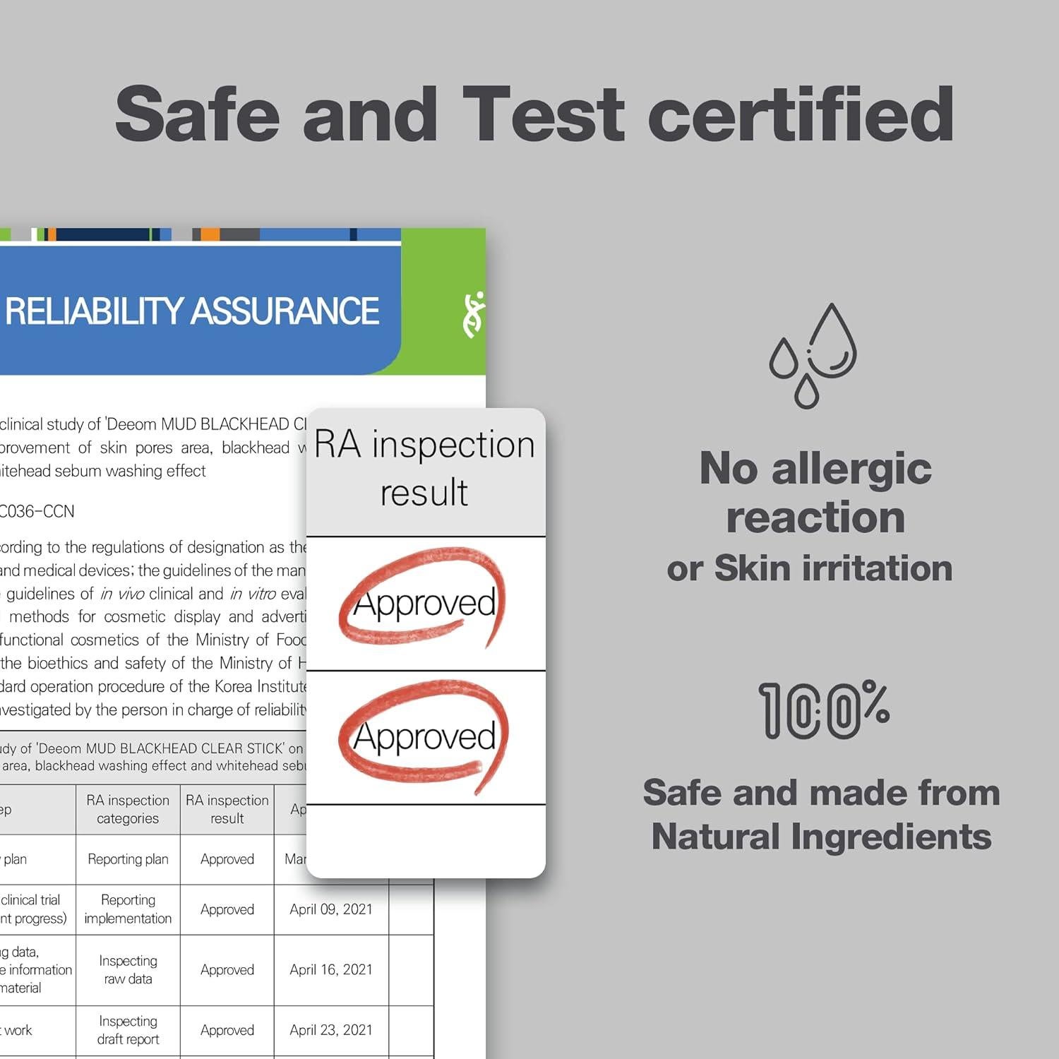 Stick Removedor de Puntos Negros Deeom - 14g, Exfoliante Natural