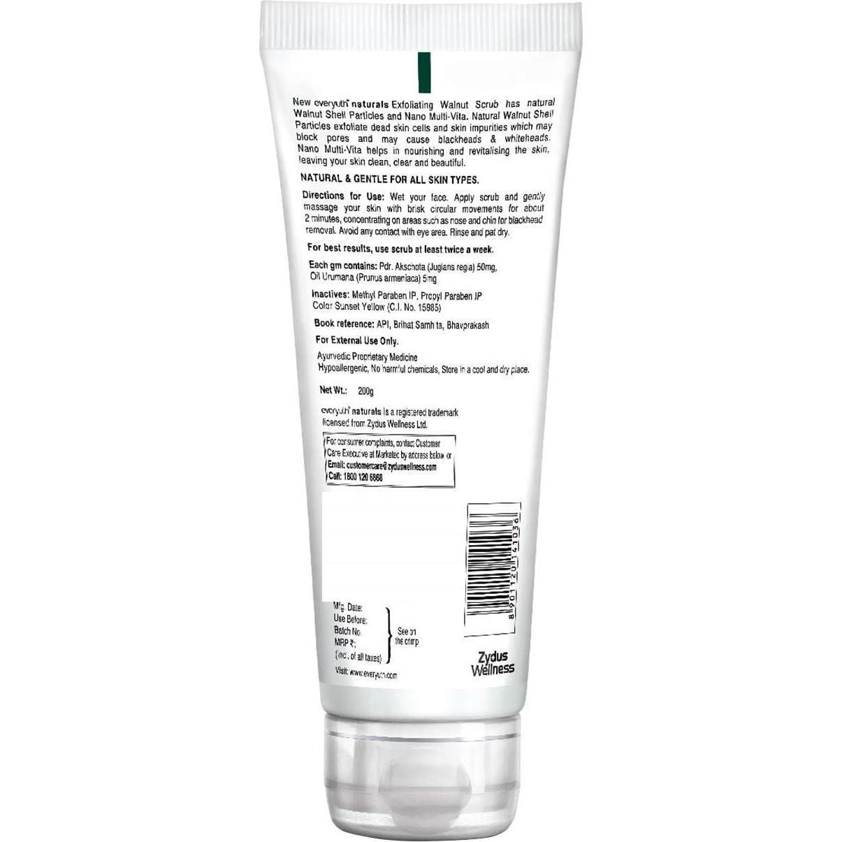 Exfoliante Natural de Nueces Genérico 200g - Piel Limpia y Clara