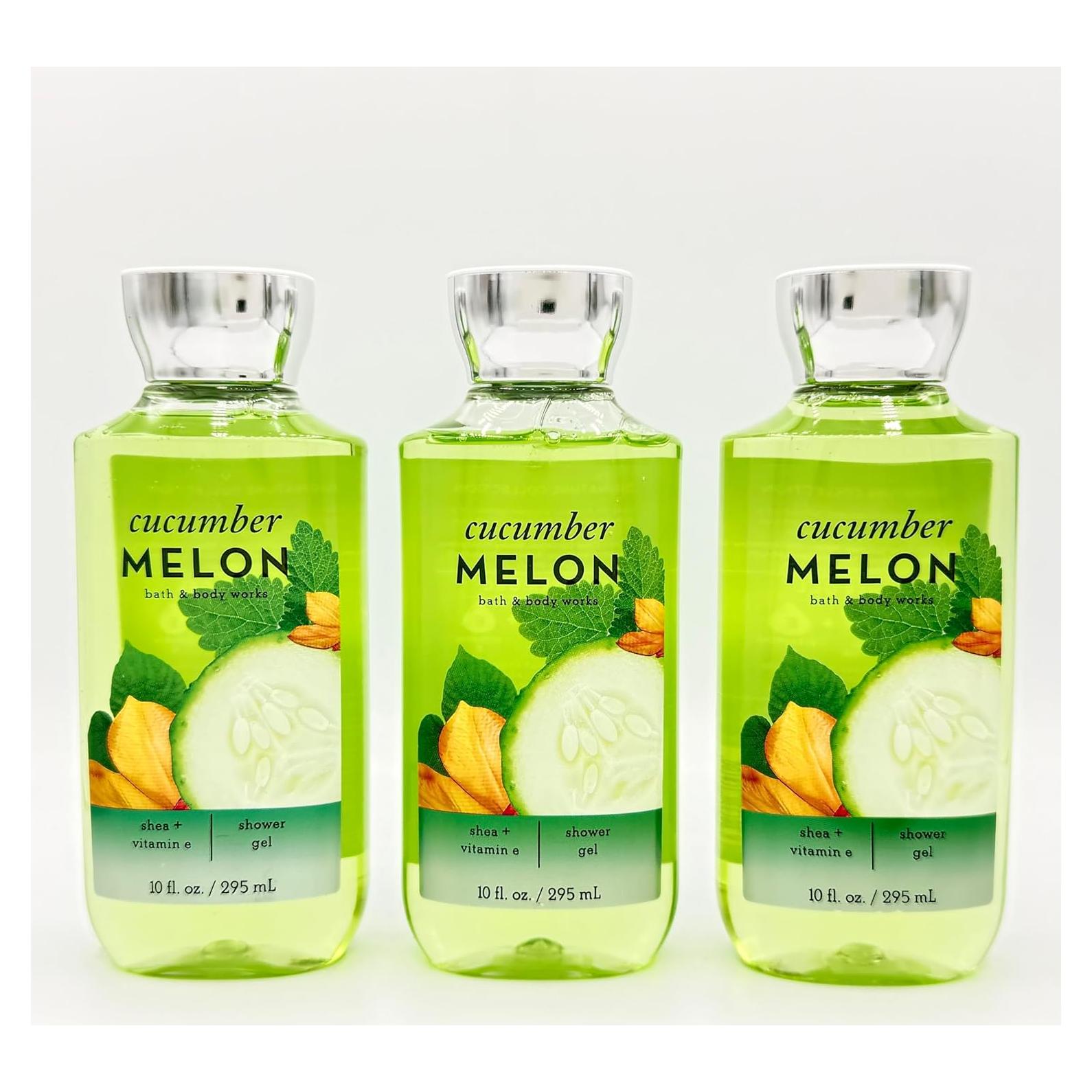 Set de 3 geles de ducha Bath & Body Works 284ml Melón Pepino