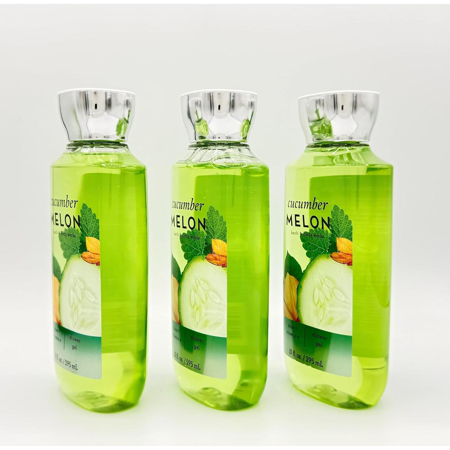 Set de 3 geles de ducha Bath & Body Works 284ml Melón Pepino