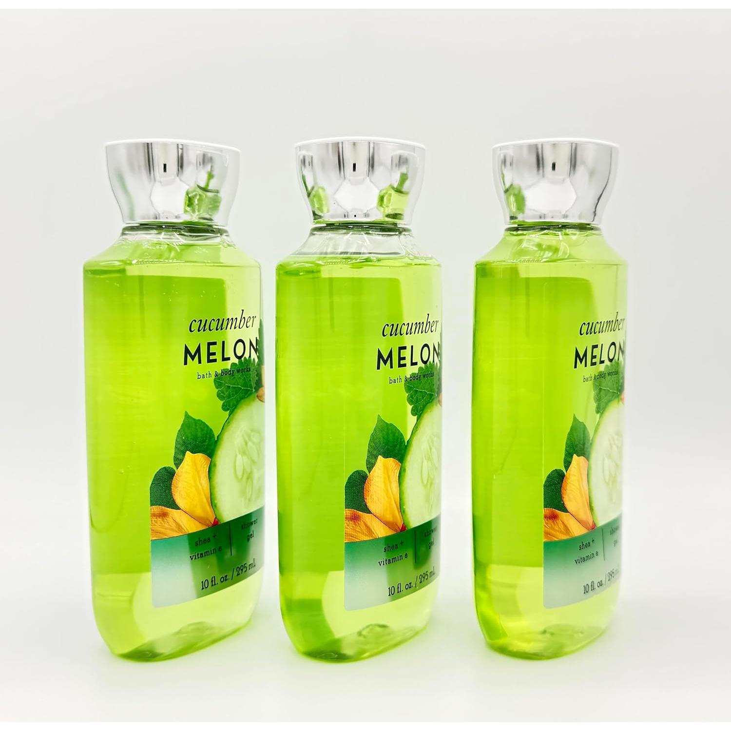 Set de 3 geles de ducha Bath & Body Works 284ml Melón Pepino