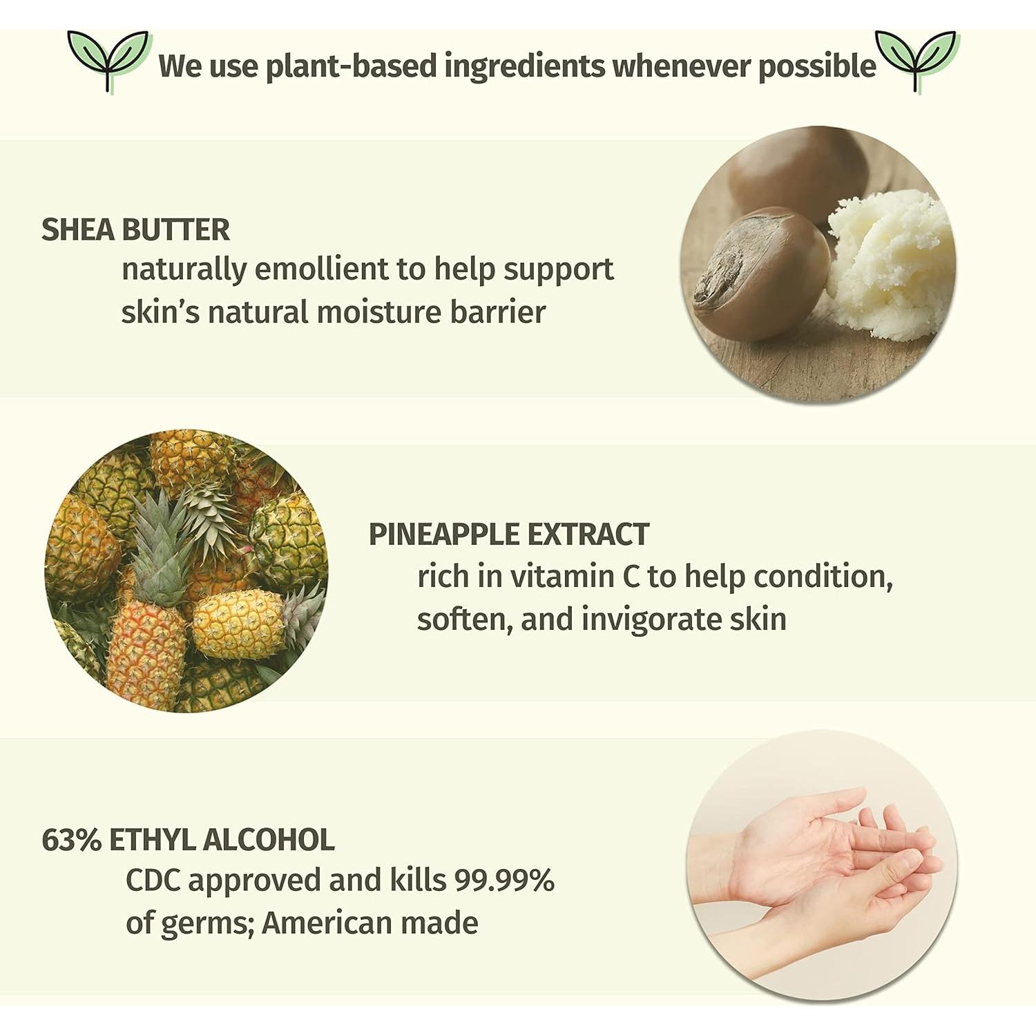 Gel Antibacterial Hempz 250 ml Piña Dulce y Melón de Miel