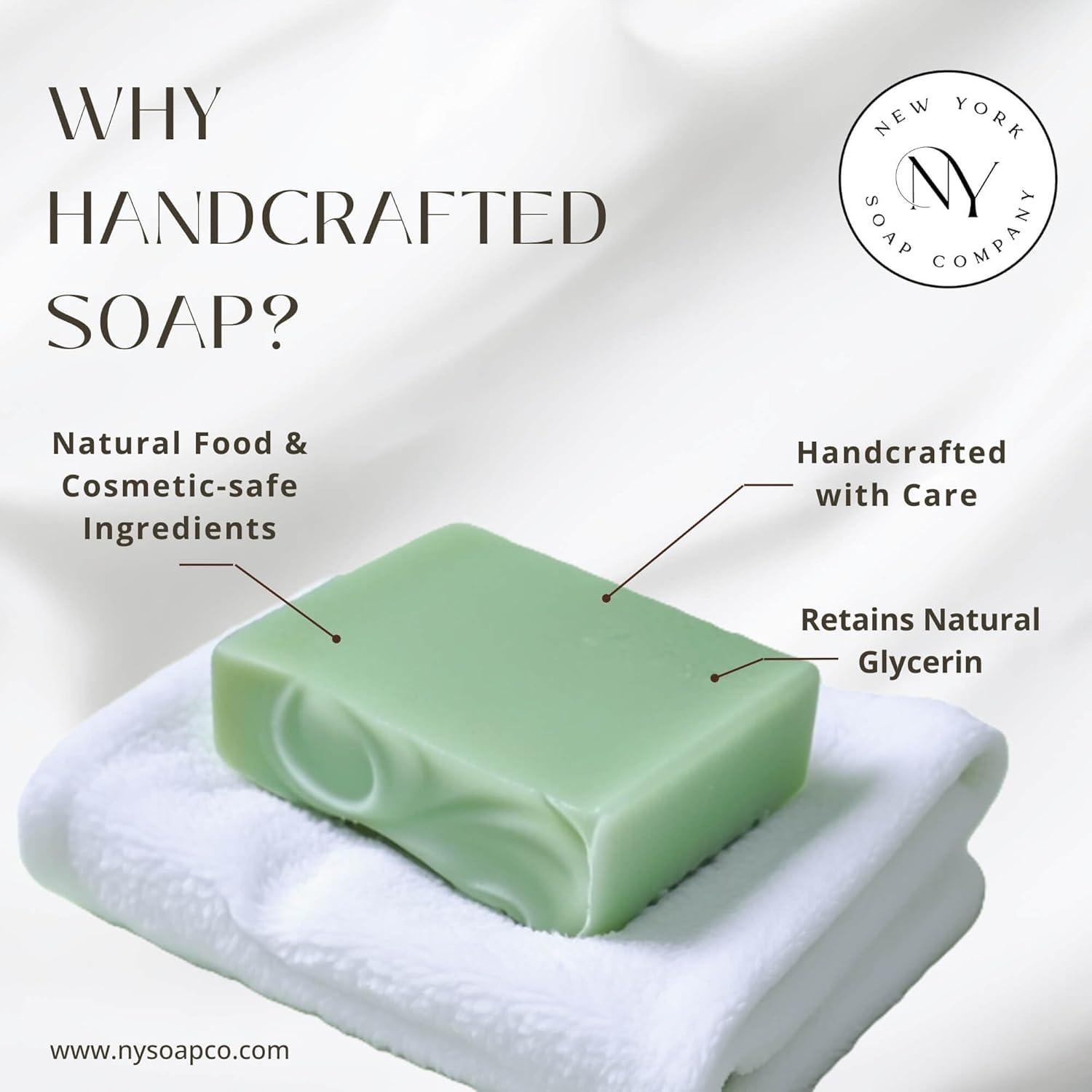 Jabón de Barra Natural Unisex New York Soap 142g Hidratante