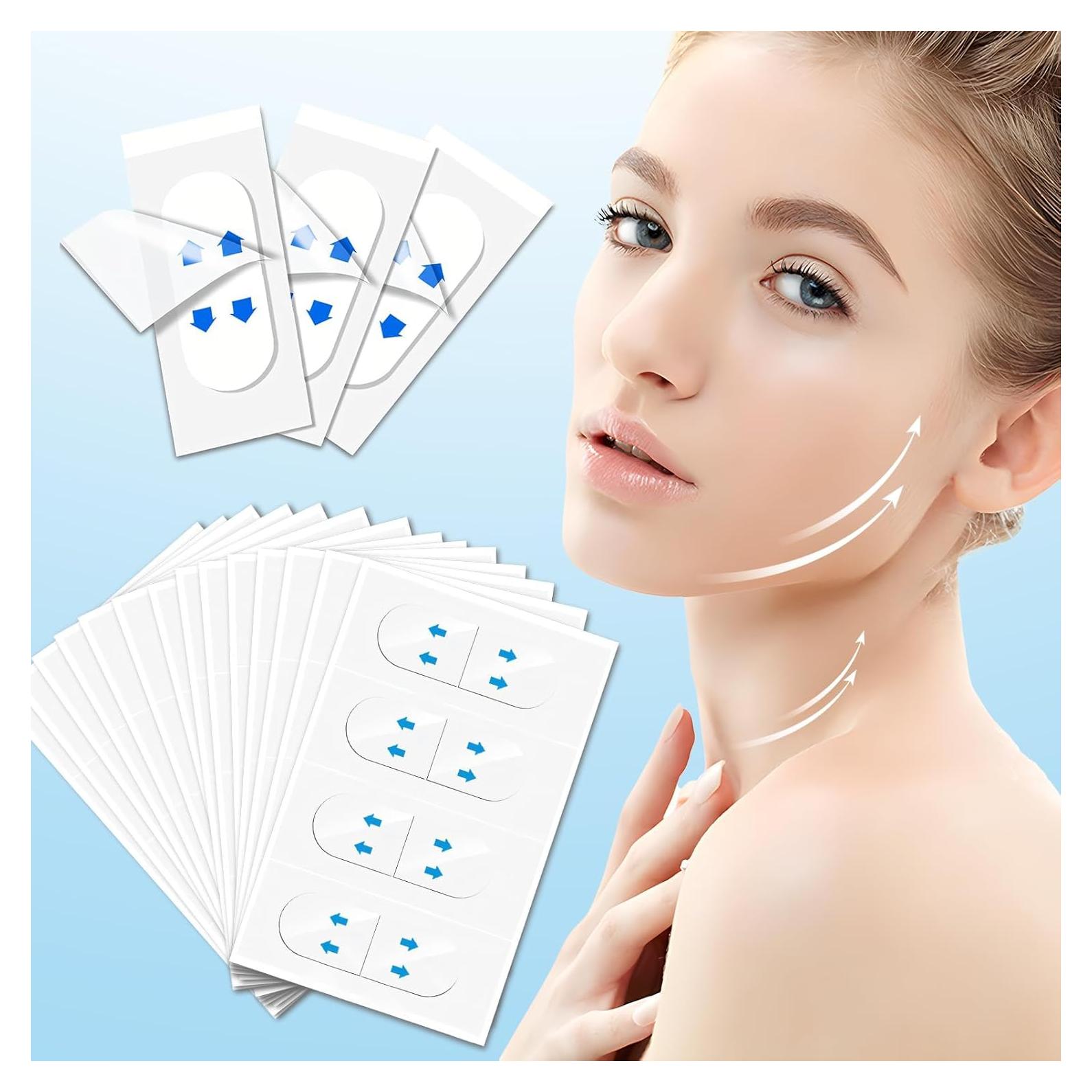 Cinta Levantadora Facial Invisible YAGUVI 128 Piezas Efecto V