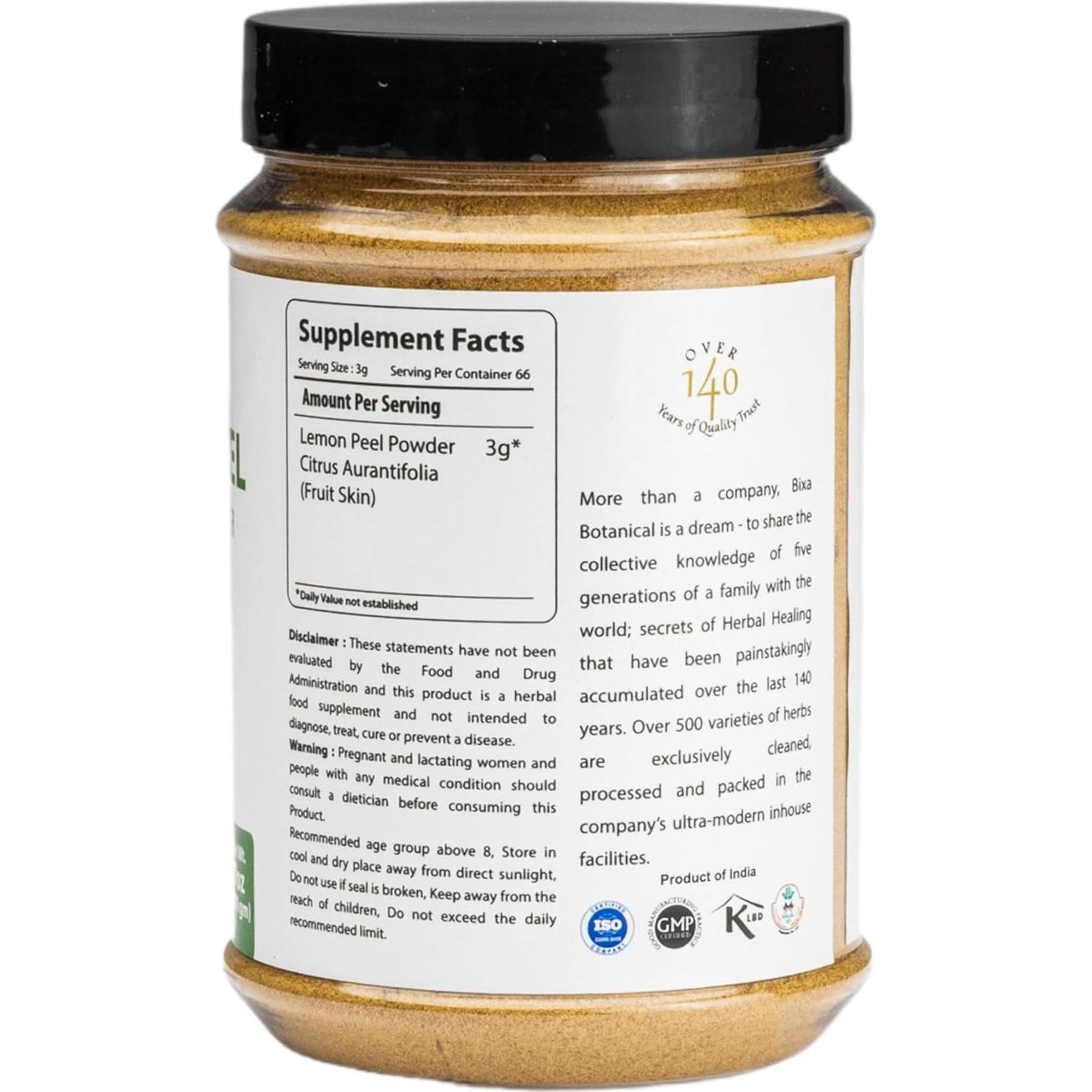 Polvo de Cáscara de Lima Bixa Botanical 200g - Cuidado Natural Piel