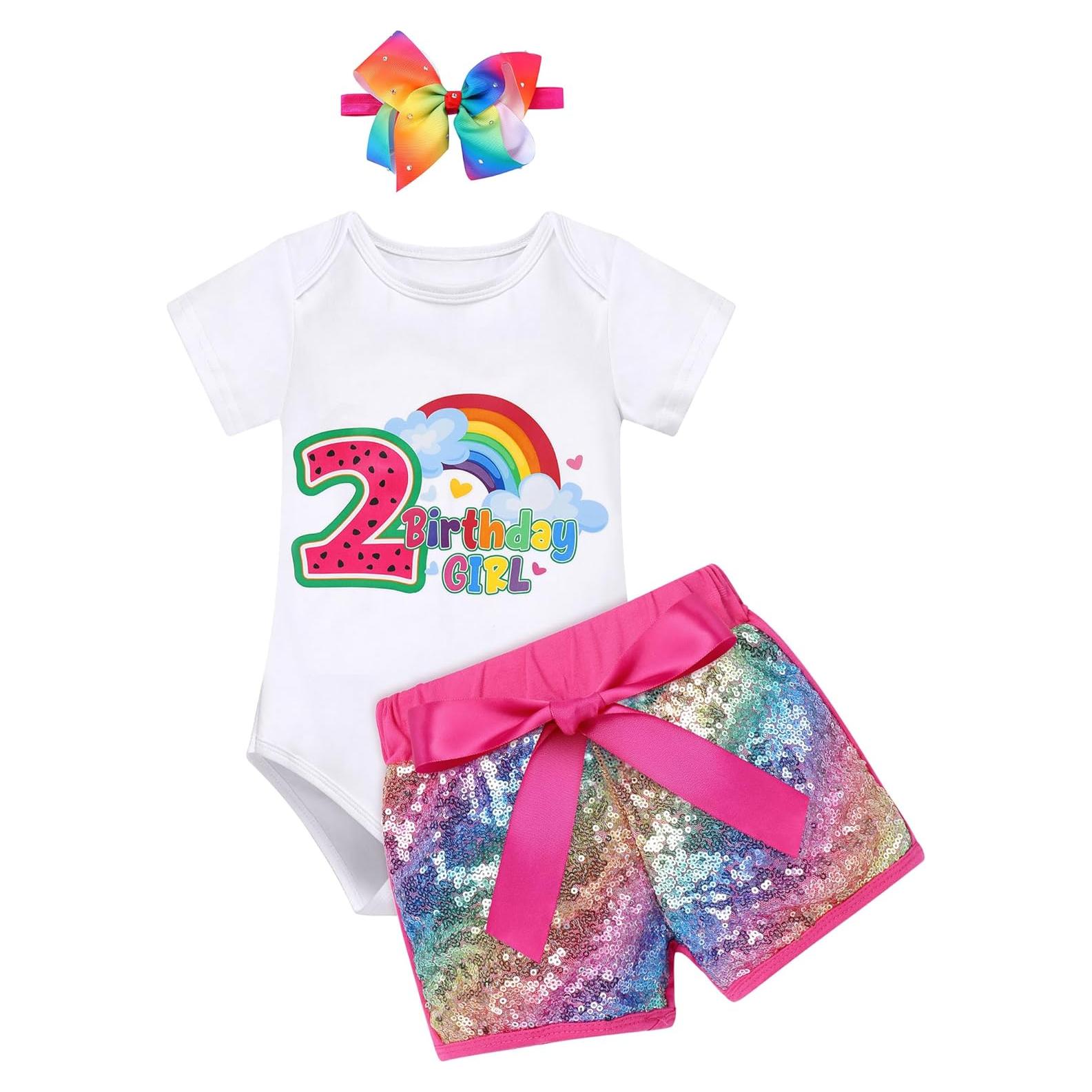 Conjunto de Cumpleaños Coco-melon 1-5 años Niña Bebé 3PCS