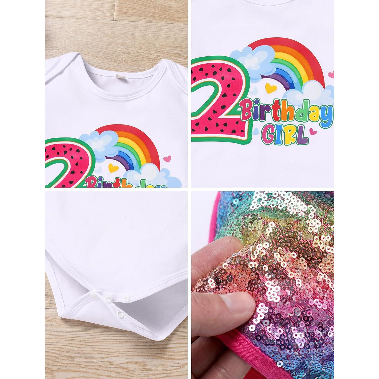 Conjunto de Cumpleaños Coco-melon 1-5 años Niña Bebé 3PCS