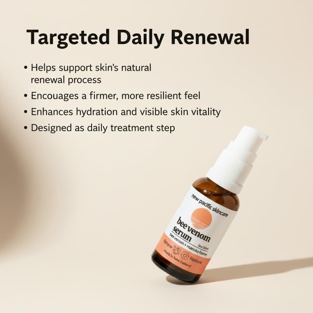 Suero Facial Anti-Envejecimiento New Pacific 30ml - Miel de Manuka y Veneno de Abeja