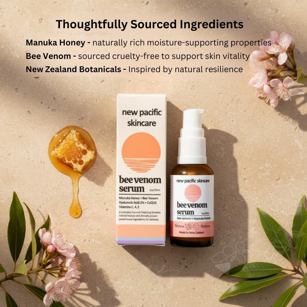 Suero Facial Anti-Envejecimiento New Pacific 30ml - Miel de Manuka y Veneno de Abeja