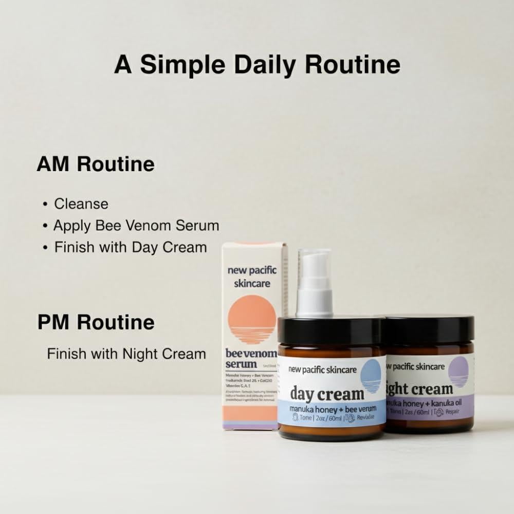 Suero Facial Anti-Envejecimiento New Pacific 30ml - Miel de Manuka y Veneno de Abeja