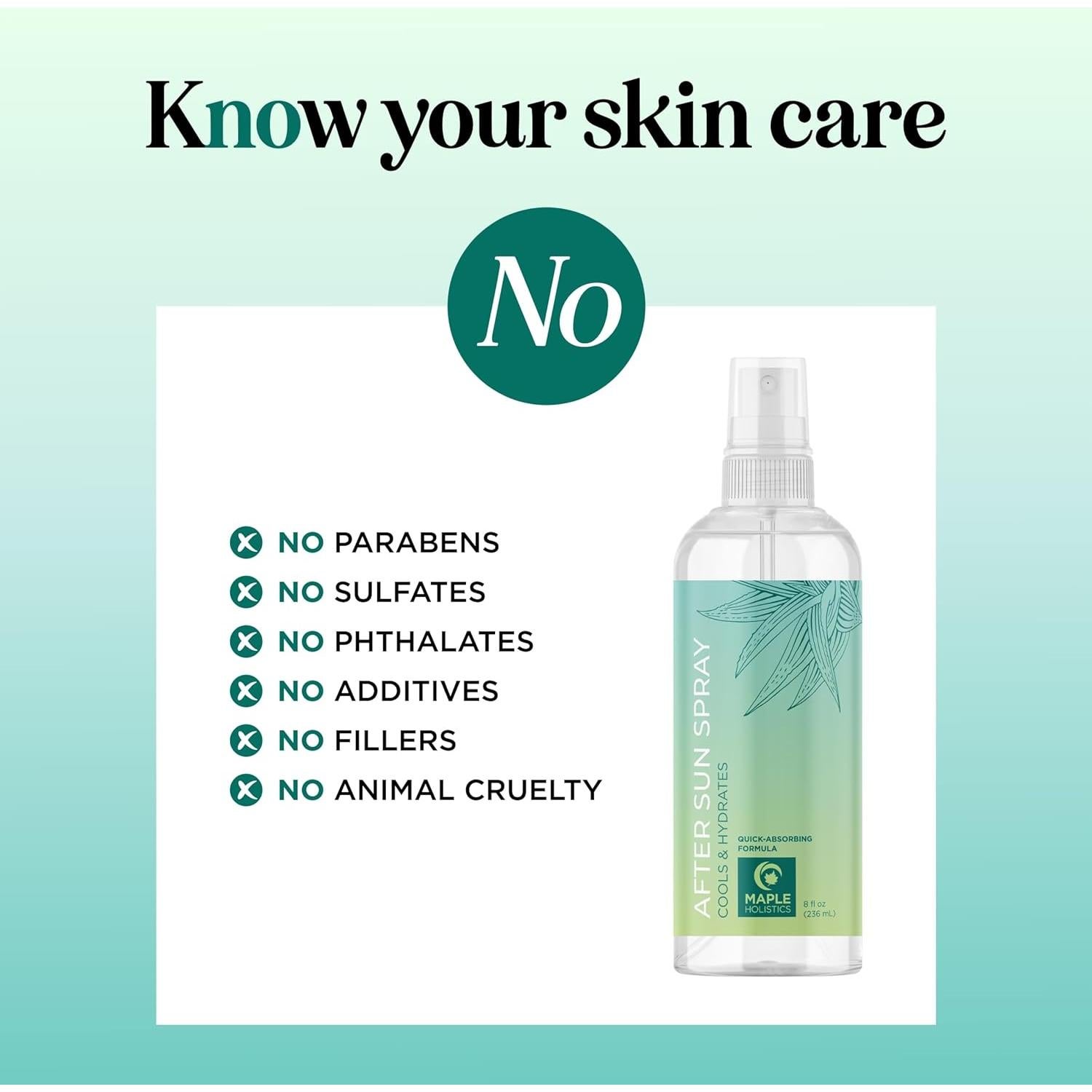 Spray Calmante Aloe Vera Maple Holistics 236 ml Hidratante