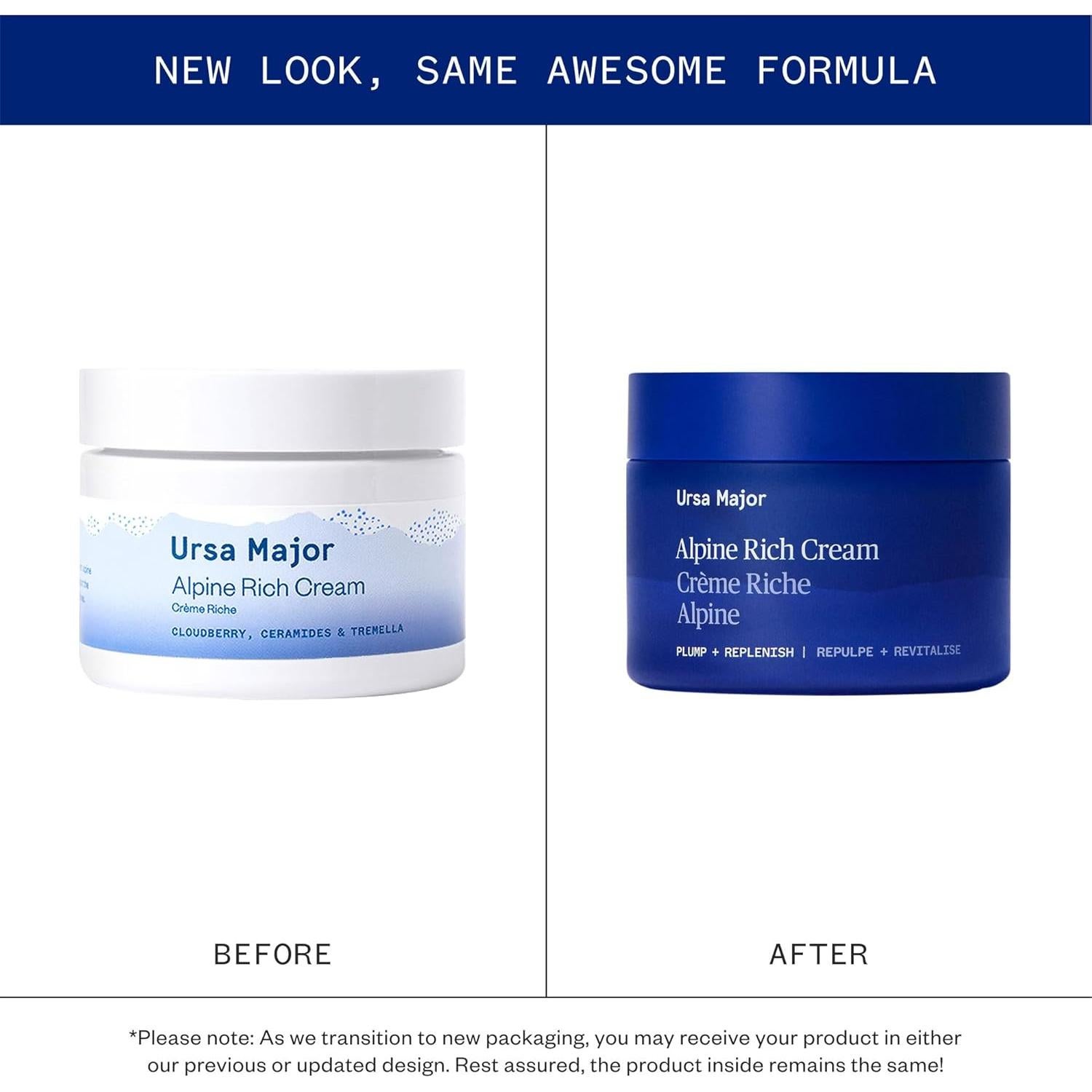 Crema Rica Alpina Ursa Major 48g - Hidratante Vegana para Piel Seca