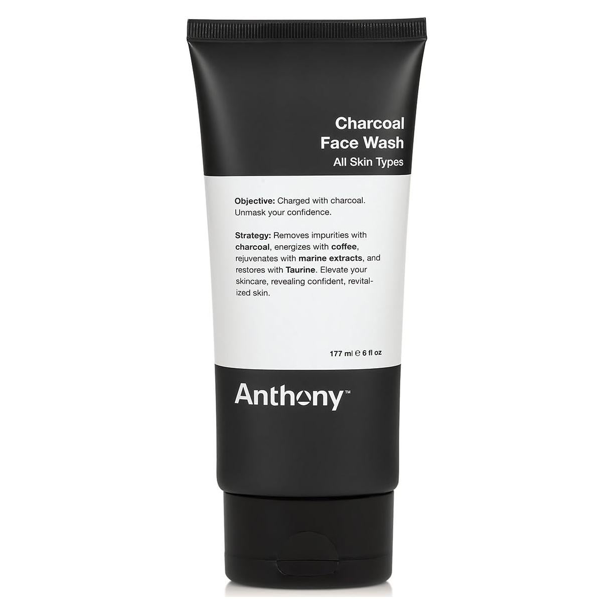 Limpiador Facial Anthony Skin Carbón 177 ml - Desintoxicante y Energizante