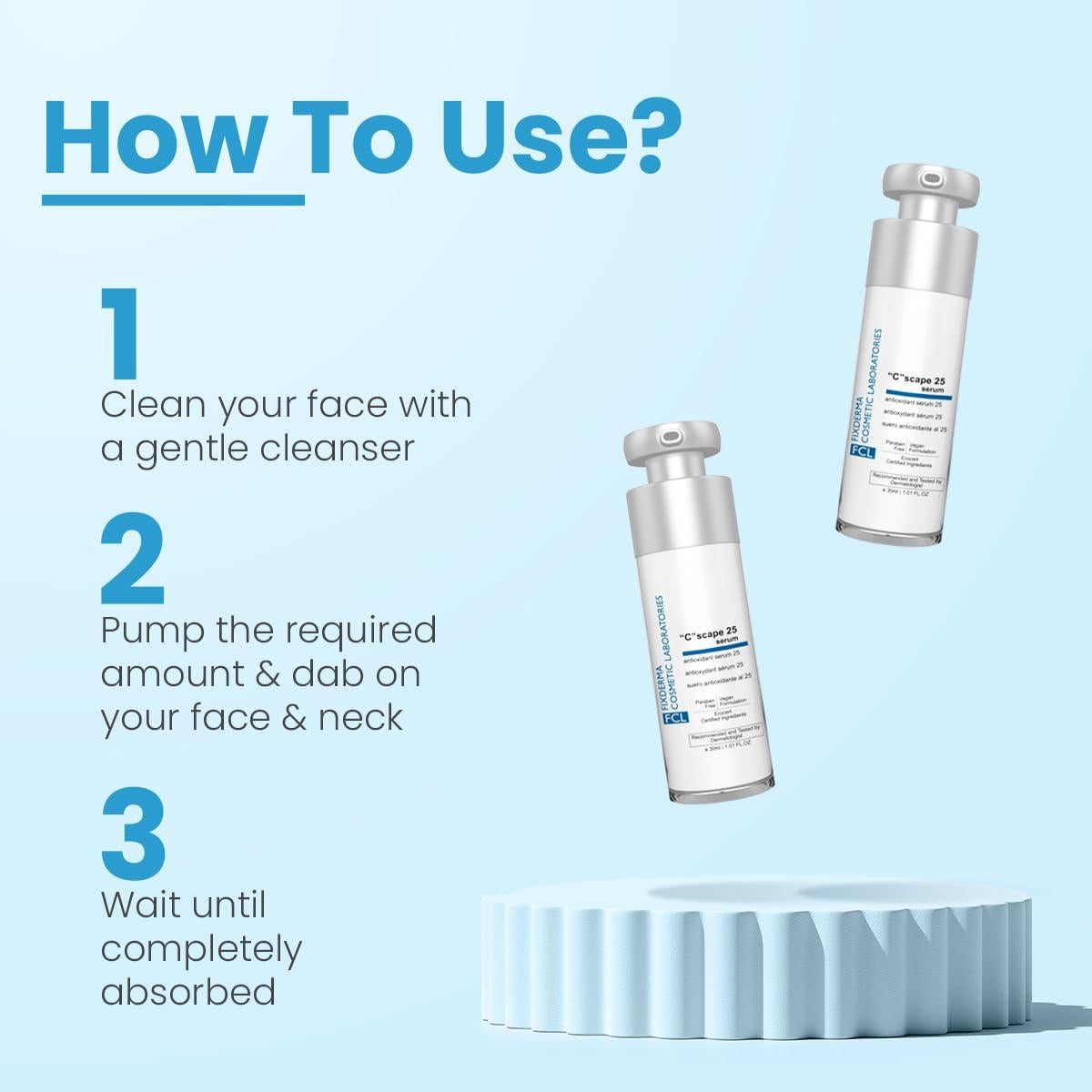 Suero de Vitamina C FCL C Scape 25 - 30 ml Antienvejecimiento