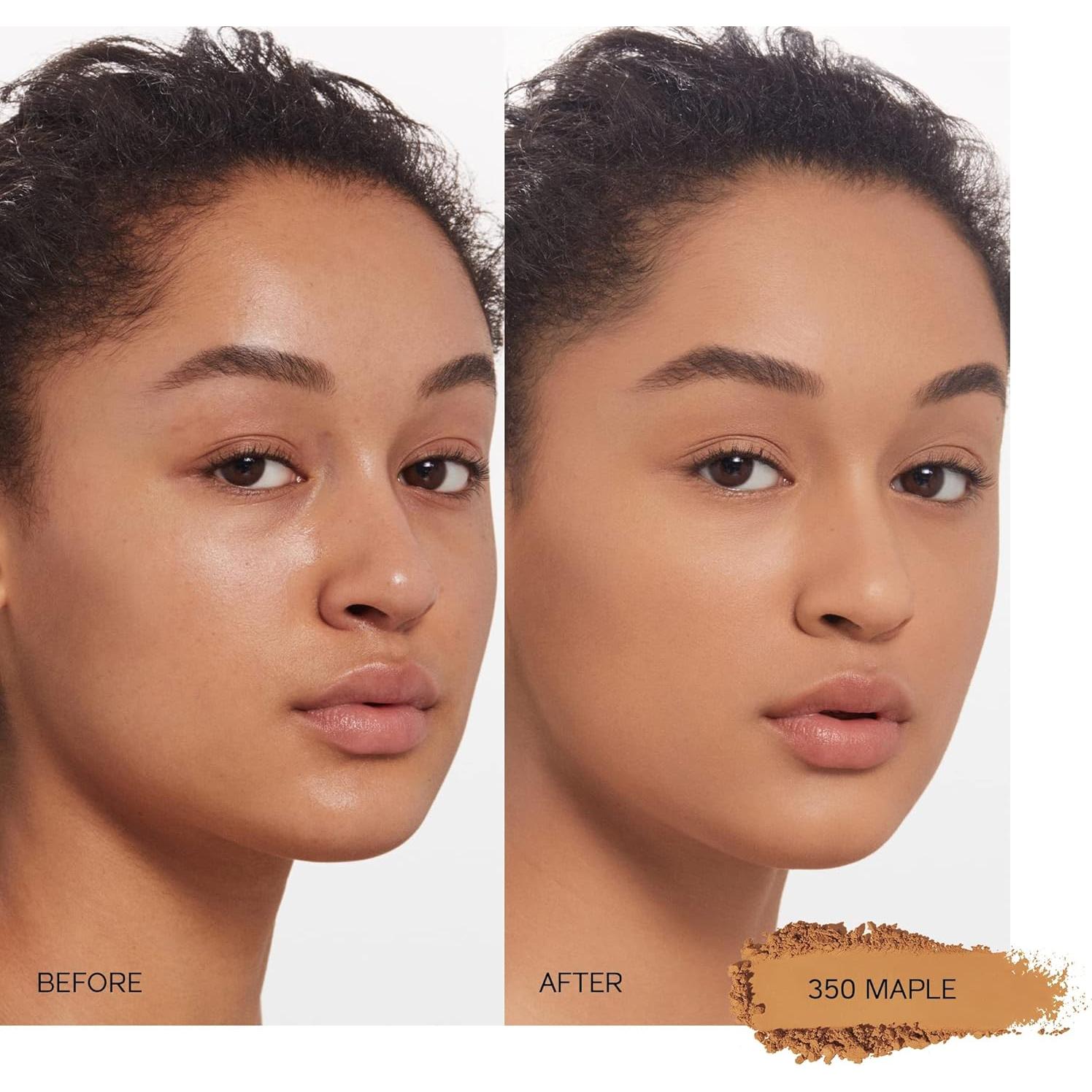 Base en Polvo Shiseido Synchro Skin 350 - Cobertura Media 24h