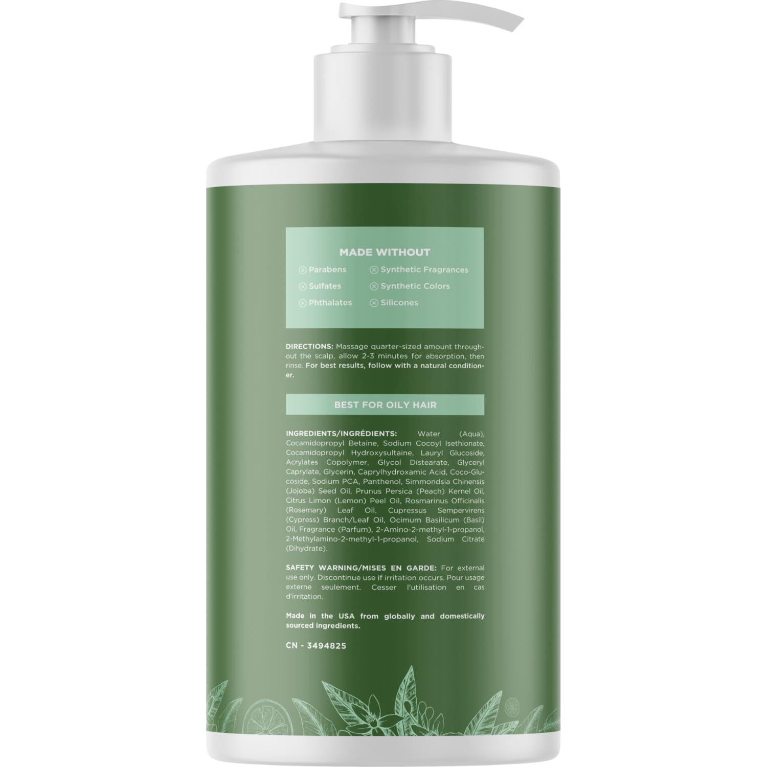Champú Aclarador Maple Holistics 739 ml - Cabello Graso Vegano