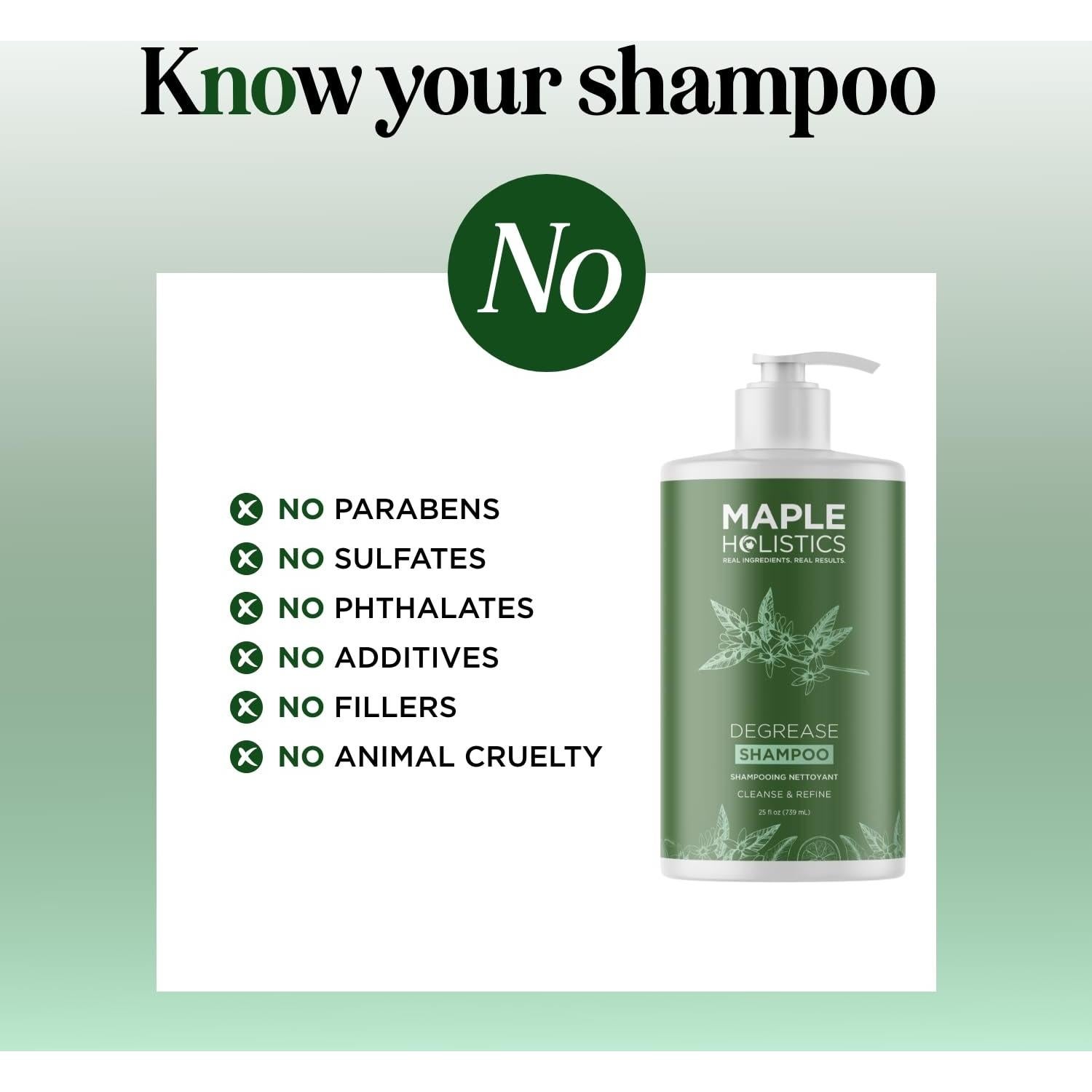 Champú Aclarador Maple Holistics 739 ml - Cabello Graso Vegano