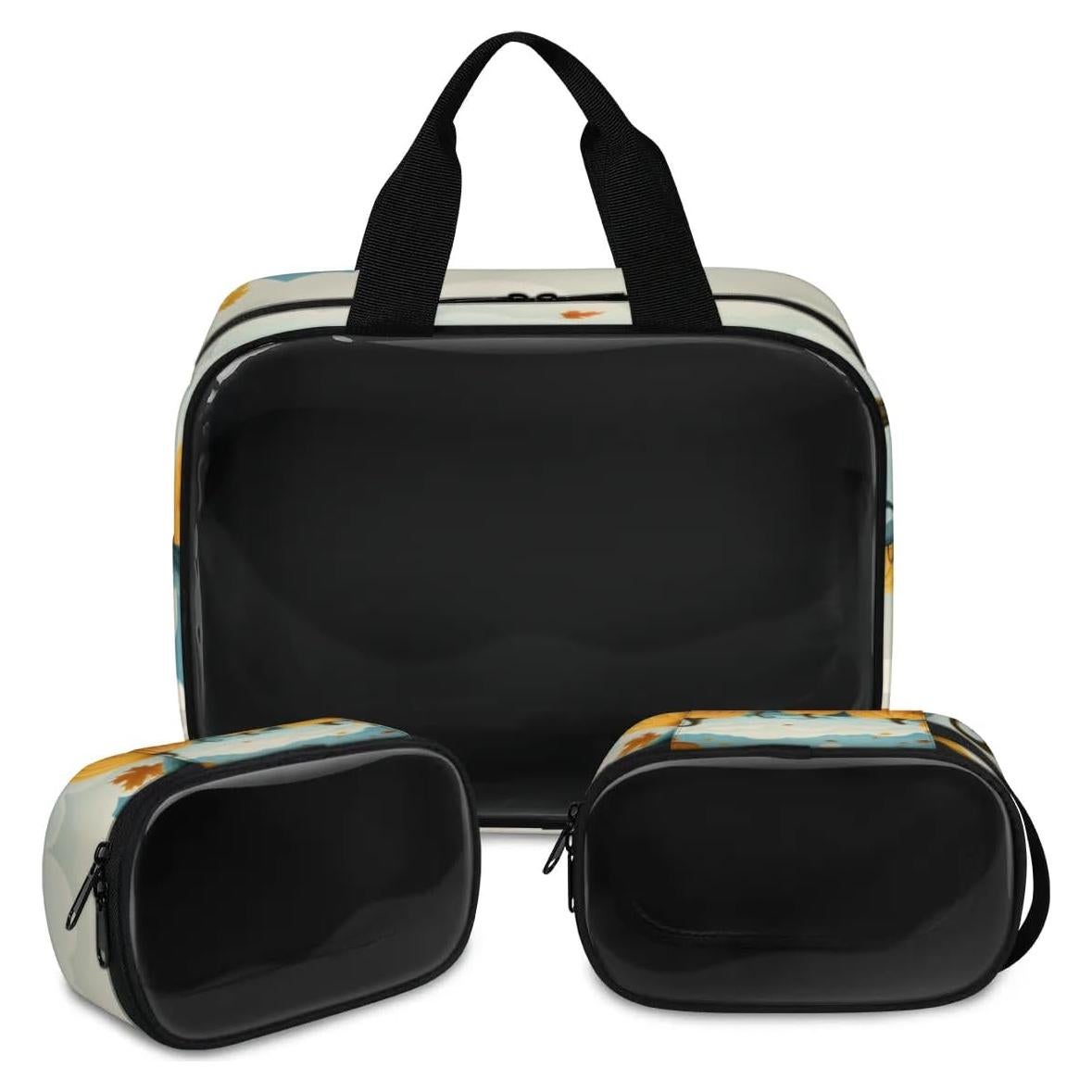 Juego de 3 Bolsas de Maquillaje de Viaje Gublec - Impermeables