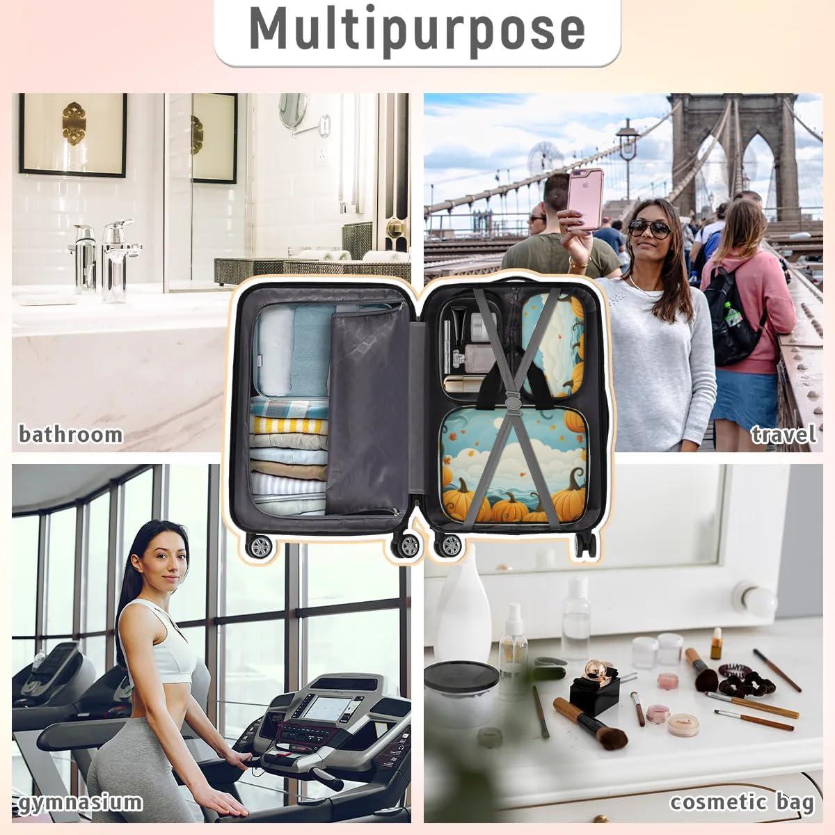 Juego de 3 Bolsas de Maquillaje de Viaje Gublec - Impermeables