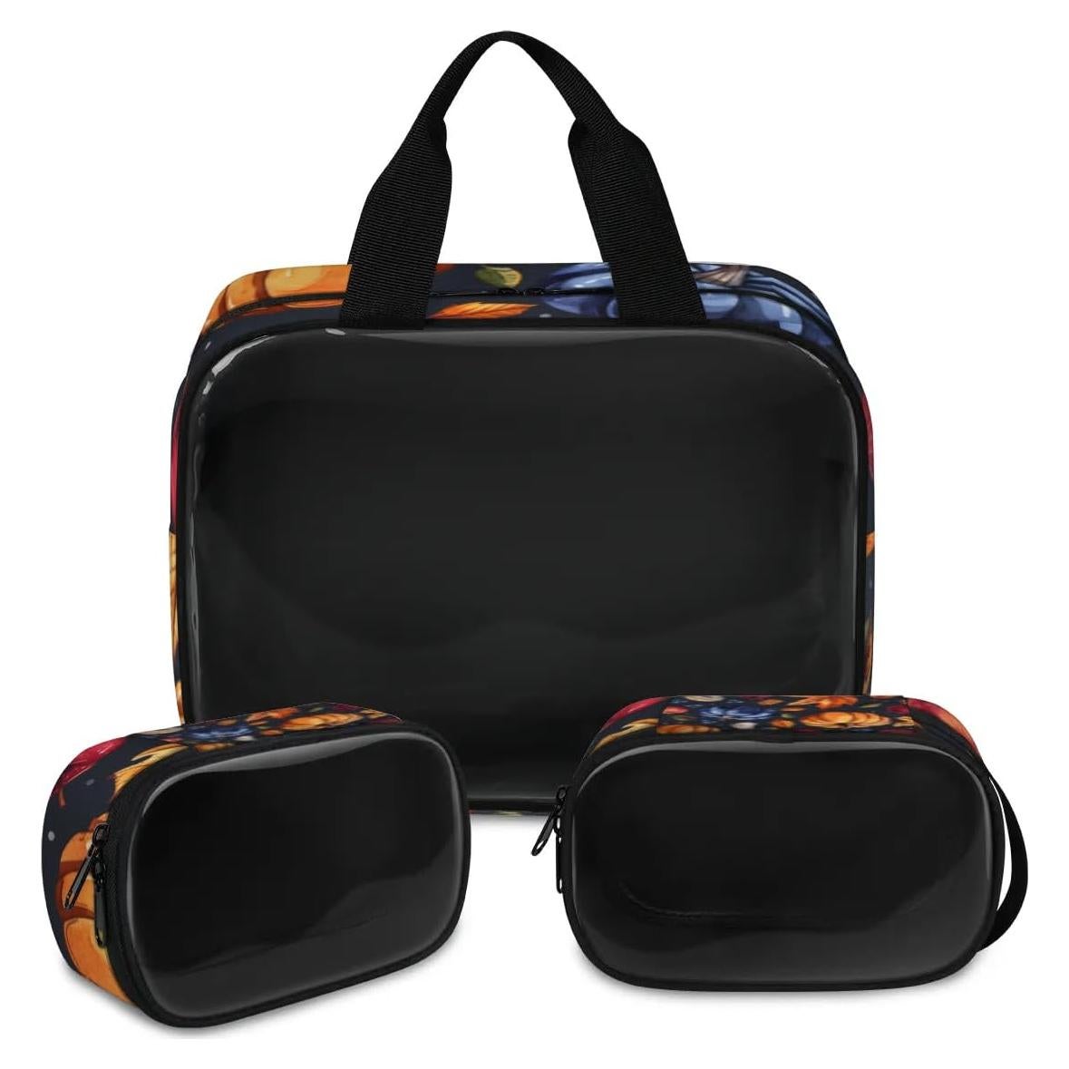 Juego de 3 Bolsas de Maquillaje de Viaje Gublec - Transparente