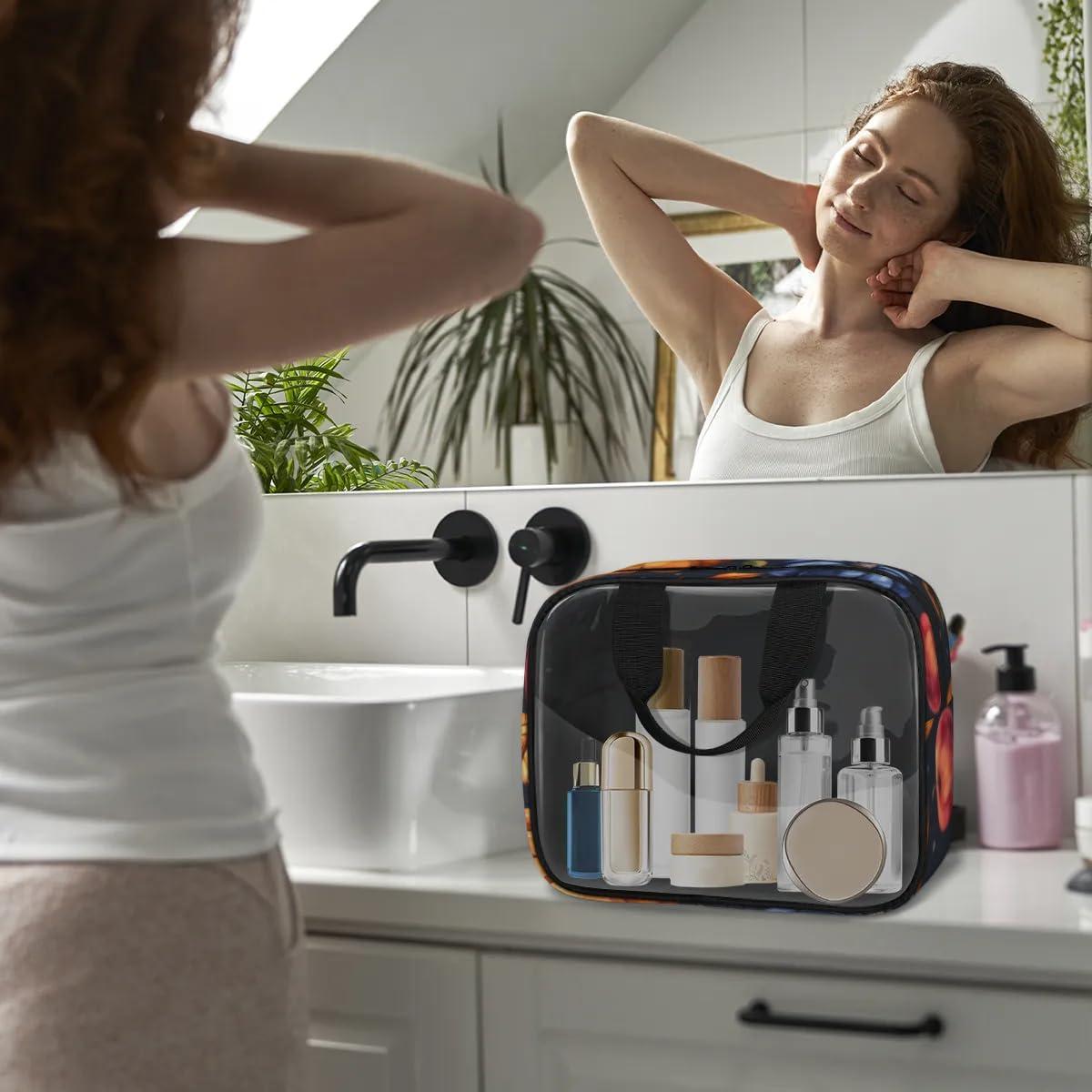 Juego de 3 Bolsas de Maquillaje de Viaje Gublec - Transparente