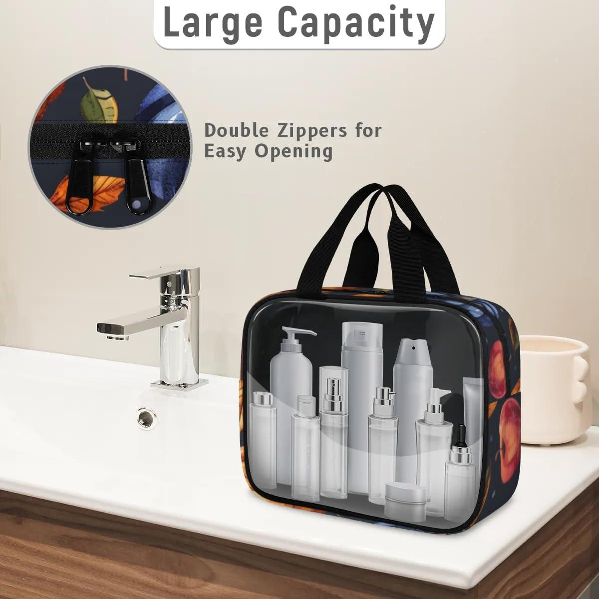 Juego de 3 Bolsas de Maquillaje de Viaje Gublec - Transparente