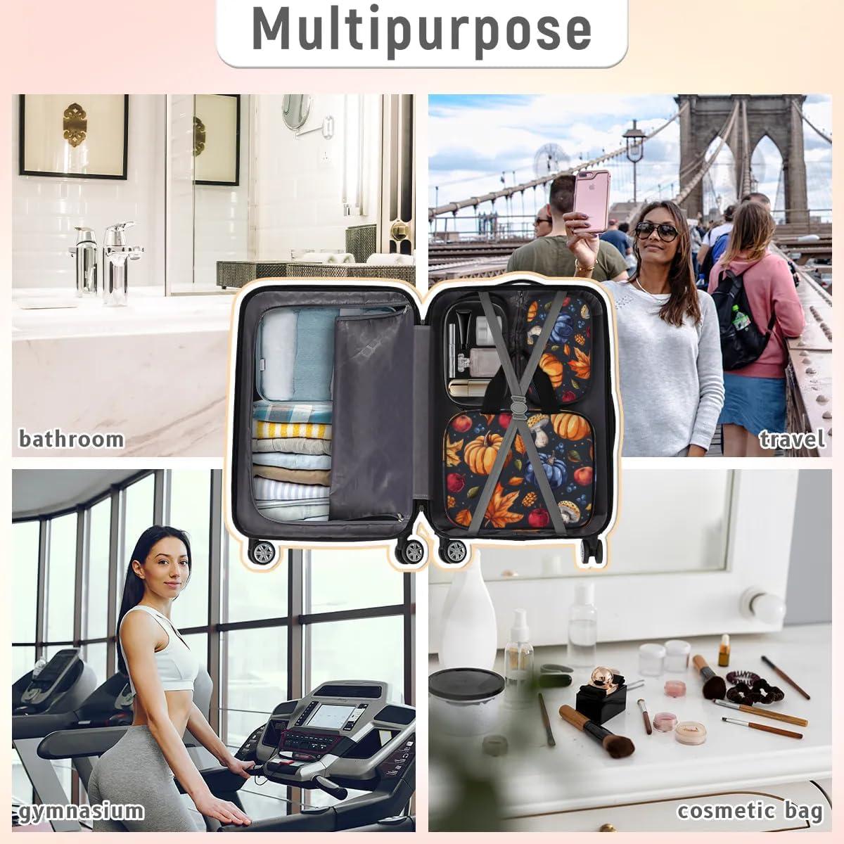 Juego de 3 Bolsas de Maquillaje de Viaje Gublec - Transparente