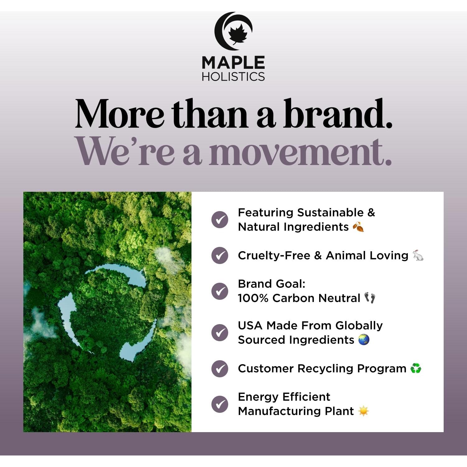 Champú de Salvia y Romero Maple Holistics 473ml Sin Sulfatos